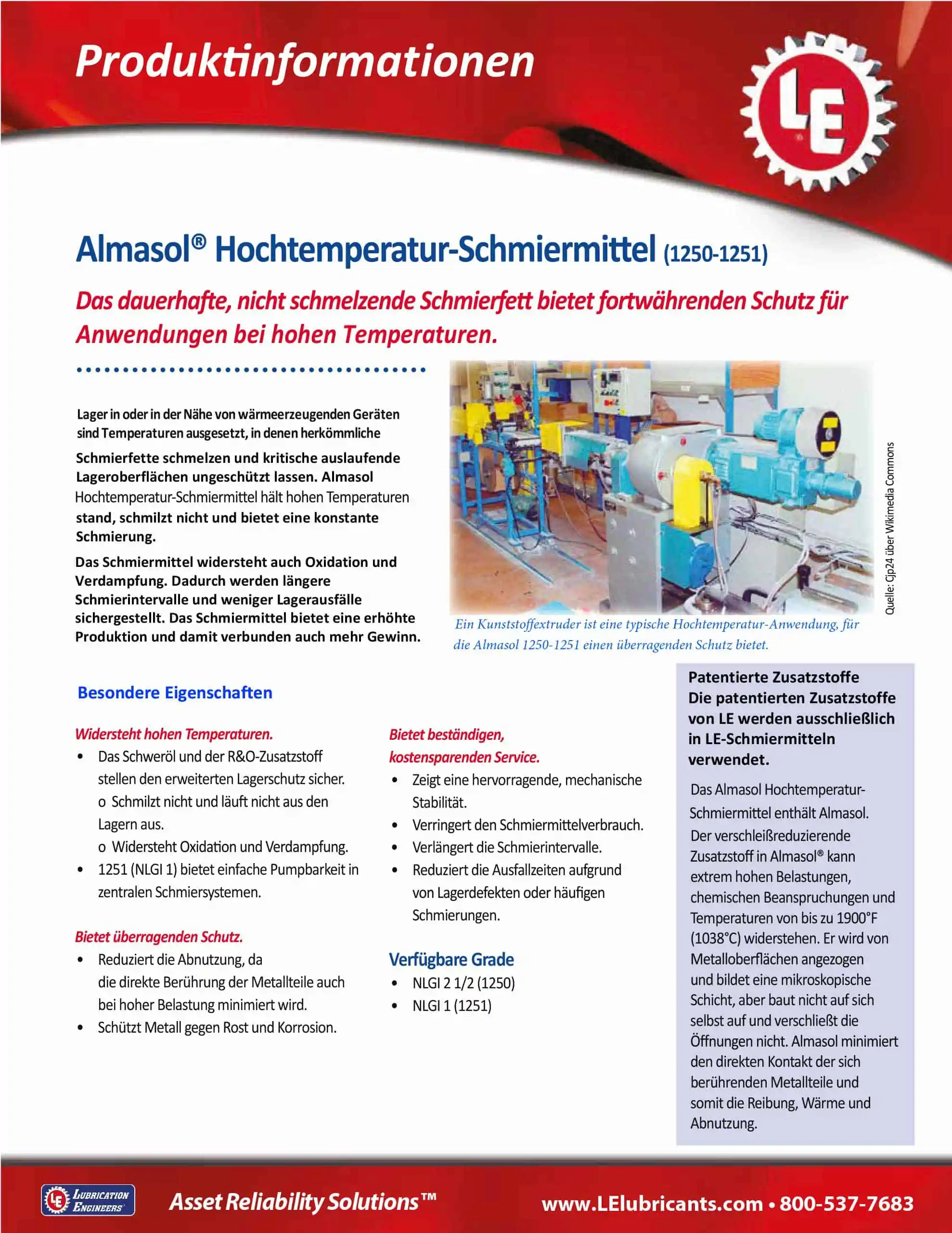 Lube Concetps Schmierstoffe Ueberlingen 1250 1251 Flyer German 1