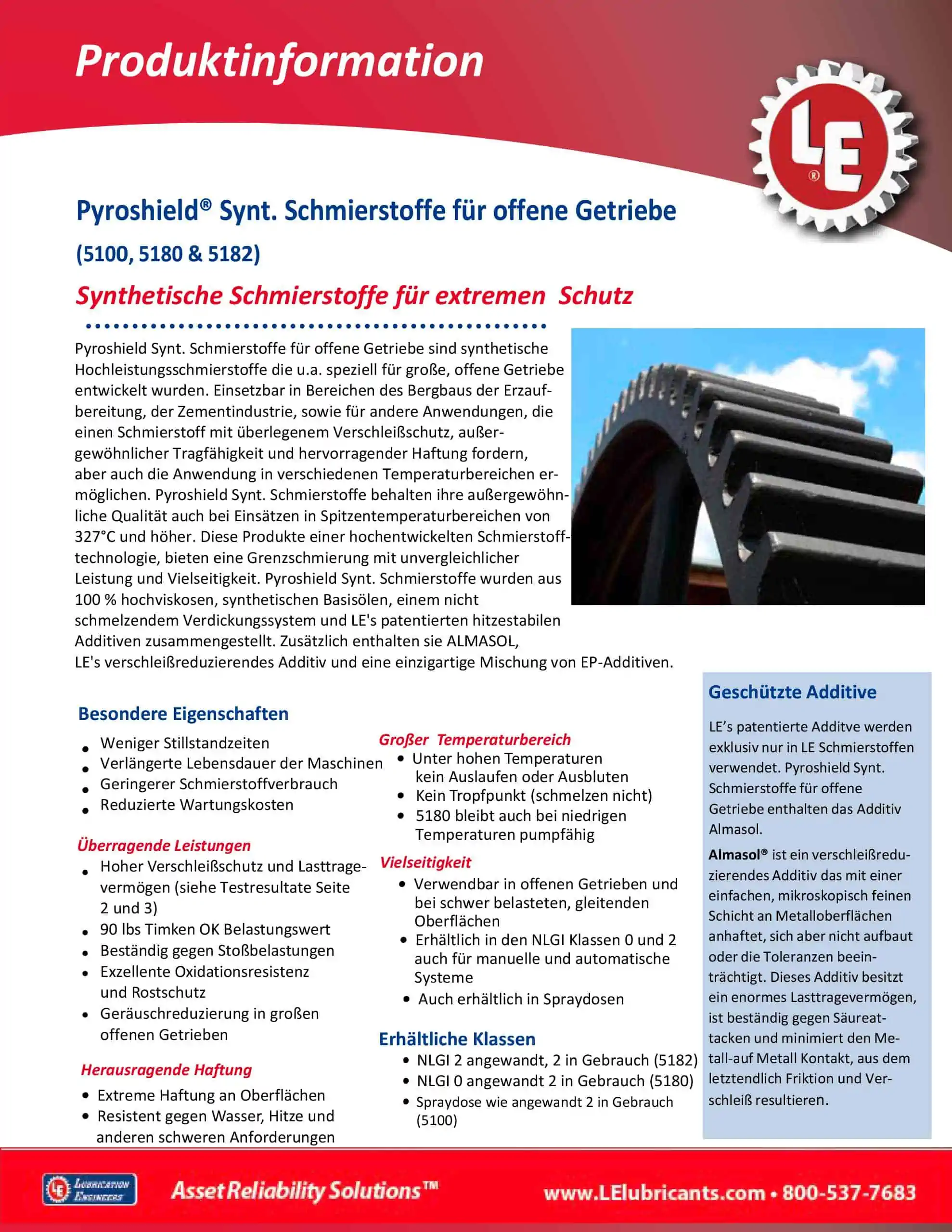 Lube Concetps Schmierstoffe Ueberlingen LE 5100 5182 Flyer German 1 Lube Concetps Schmierstoffe Ueberlingen LE 5100 5182 Flyer German 1